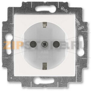 Розетка с заземлением, жемчуг/ледяной ABB 2CHH203457A6068 