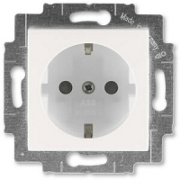 Розетка с заземлением, жемчуг/ледяной ABB 2CHH203457A6068