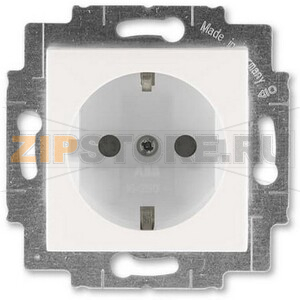 Розетка с заземлением, жемчуг/ледяной ABB 2CHH203457A6068 