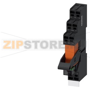 КОМПАКТНОЕ ВТЫЧНОЕ РЕЛЕ  24V AC, 2 П КОНТАКТА, СВЕТОДИОД КРАСНЫЙ, ЦОКОЛЬ С ЛОГИЧЕСКИМ РАЗДЕЛЕНИЕМ ВТЫЧНЫЕ КЛЕММЫ (PUSH-IN) Siemens LZS:RT4D4R24 