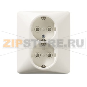 Розетка в сборе с заземлением 16 А, 250 В, IP44, белая ABB 2TKA000945G1 