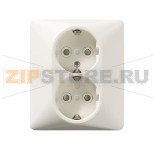 Розетка в сборе с заземлением 16 А, 250 В, IP44, белая ABB 2TKA000945G1 