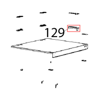 Staffa superiore porta CT BT Unox XBC 1005E