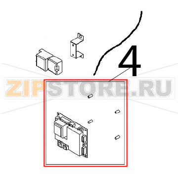 Kit scheda controllo fiamma Angelo Po FX101G2 Kit scheda controllo fiamma Angelo Po FX101G2Запчасть на деталировке под номером: 4