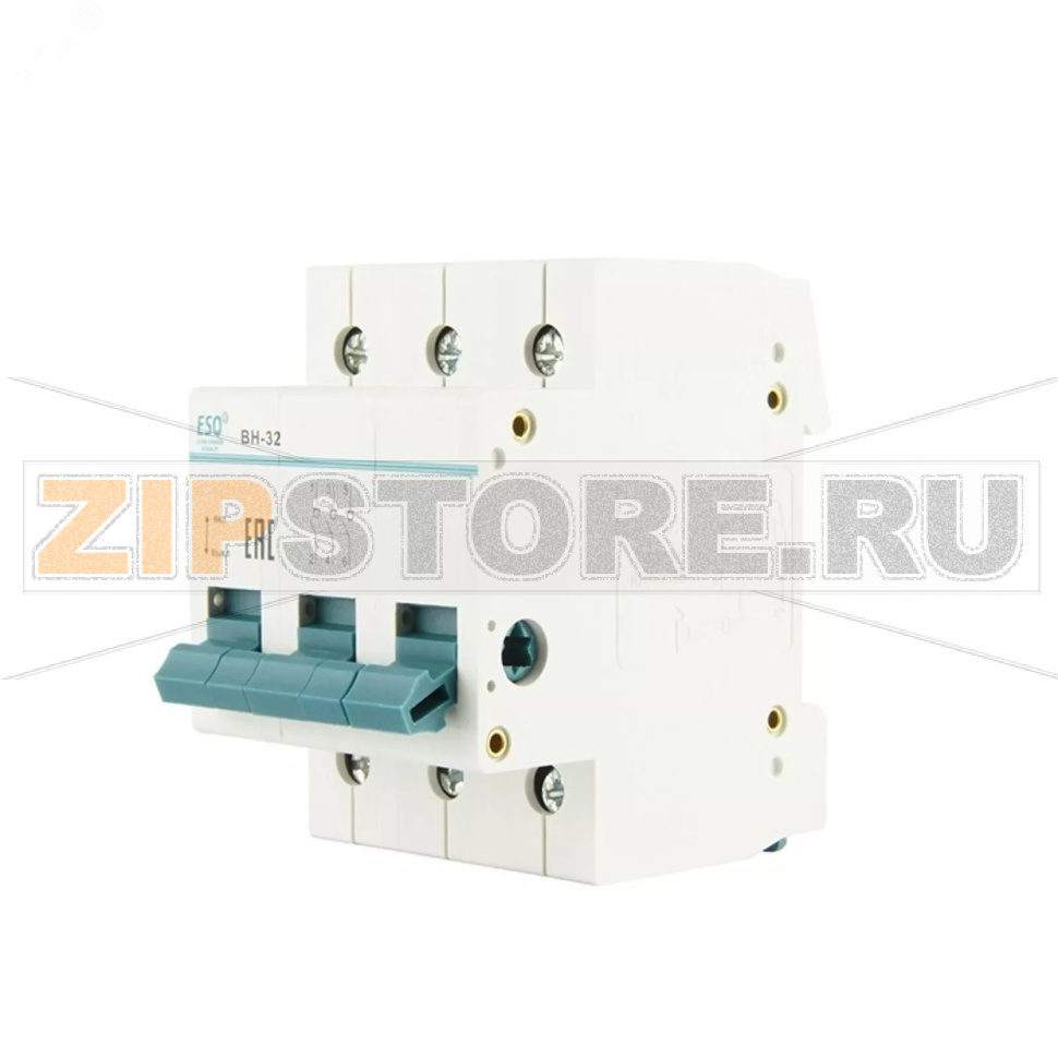Выключатель нагрузки 125 А, 3 полюса ESQ 14.03.04.000004 
