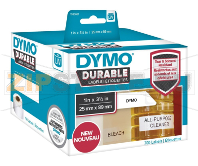 Этикетки с сильным клеем 25х89 мм, 700 шт Dymo 