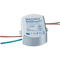 Источник постоянного тока LED 19 В/DC, 20 Вт, 1050 мA Recom RACD20-1050/277