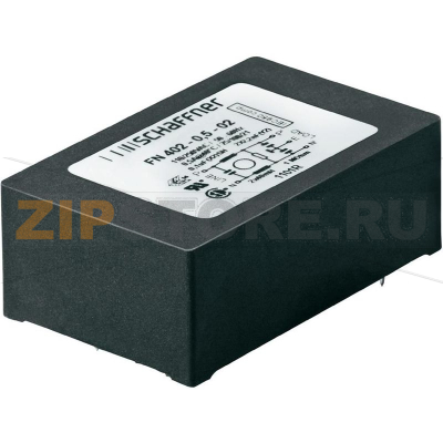 Фильтр 0.5 А, 250 В/AC, 40 мГн, 45x28x16.5 мм, 1 шт Schaffner FN 402-0.5-02 