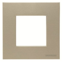 Рамка одноместная, двухмодульная, шампань ABB 2CLA227110N1901