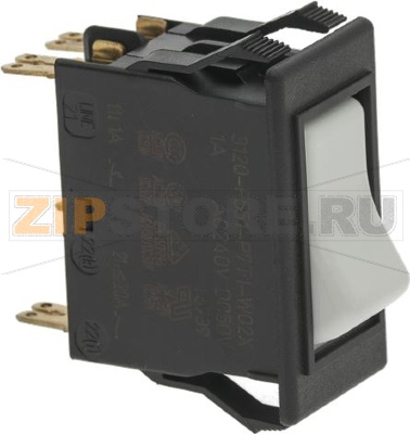 PUSH-BUTTON THERM. 2-POLE WHITE 1A240V 