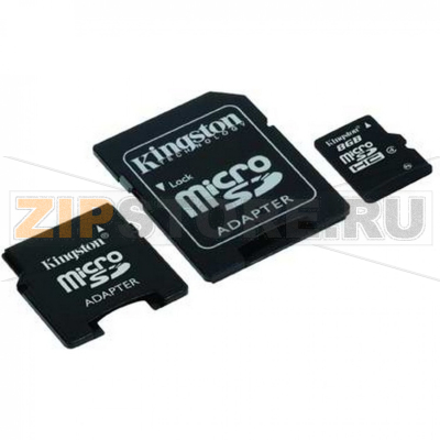 Карта памяти 8 Гб, class 4 Kingston SDC4-8GB-2ADP 