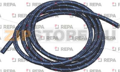 TUYAU VAPEUR SILICONE BLEU REVETU COTON 