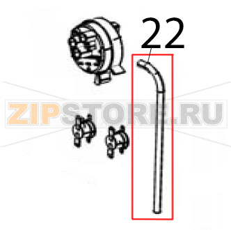 Tubo silicone 4x7 Silanos NE1300 Tubo silicone 4x7 Silanos NE1300Запчасть на деталировке под номером: 22