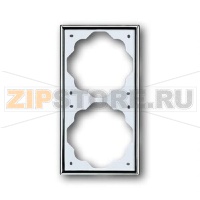 Рамка двухместная, хром ABB 2CKA001754A4134