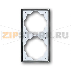 Рамка двухместная, хром ABB 2CKA001754A4134 