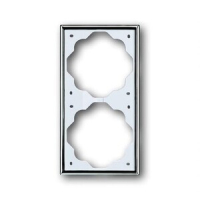 Рамка двухместная, хром ABB 2CKA001754A4134