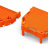 Strain relief housing; orange Wago 734-635 - Strain relief housing; orange Wago 734-635