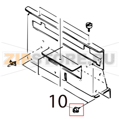 Cutter attaching screw Toshiba TEC B-SX4T-GS10/20-QP Cutter attaching screw Toshiba TEC B-SX4T-GS10/20-QPЗапчасть на деталировке под номером: 10