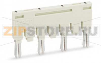 Ready-made push-in type jumper bar; insulated; 1-3-5-7; Nominal current 18 A; light gray Wago 870-407/011-000 