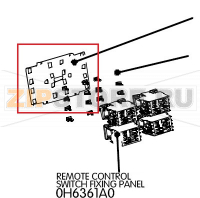Remote control switch fixing panel Unox XB 893