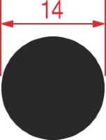 FIBERGLASS GASKET ø 14 mm - 3m