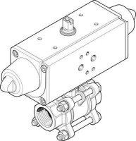 Кран шаровой с приводом Festo VZBA-3/8"-GG-63-T-22-F0304-V4V4T-PS15-R-90-4-C
