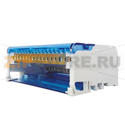 Блок модульный, распределительный, серый CHIKU RTD 40A-4P-03 