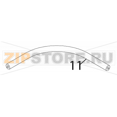 Black rubber pipe Ø 10.5*5 Fagor FI-80 Black rubber pipe Ø 10.5*5 Fagor FI-80Запчасть на деталировке под номером: 11Название запчасти Fagor на английском языке: Black rubber pipe Ø 10.5*5 FI-80.
