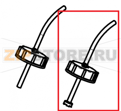 Suction tube for flushing agent CONVOTHERM OES 10.10     Suction tube for flushing agent CONVOTHERM OES 10.10Запчасть на сборочном чертеже под номером: 281Название запчасти на английском&nbsp;языке: Suction tube for flushing agent CONVOTHERM OES 10.10