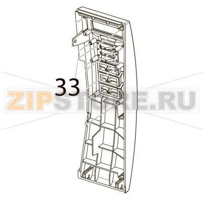 Front panel, gray Toshiba TEC B-SX4T-GS10/20-QQ-US Front panel, gray Toshiba TEC B-SX4T-GS10/20-QQ-USЗапчасть на деталировке под номером: 33