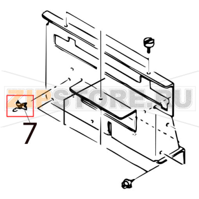 Locking support LCBT-3S Toshiba TEC B-SX4T-GS10/20-QQ-US Locking support LCBT-3S Toshiba TEC B-SX4T-GS10/20-QQ-USЗапчасть на деталировке под номером: 7