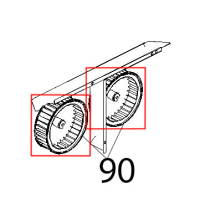 Ventole Ø: 196, H61, 38 pale, dado M8 Unox XB 403G