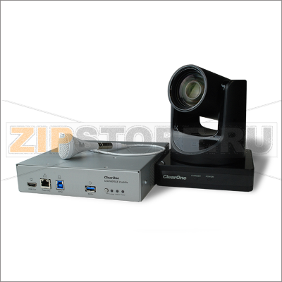 ClearOne COLLABORATE Versa Pro 150DEMO. Демо-комплект ВКС в составе: Профессиональный аудиомикшер Converge Huddle; 1x подвесной потолочный микрофон Ceiling mic Array; Камера UNITE 150; Комплект питания PoE; Облачная лицензия COLLABORATE SPACE Pro 10 - 10  