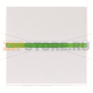 Механизм одноклавишного переключателя с клавишей и контрольной подсветкой, двухмодульный, альпийский белый ABB 2CLA220250N1101 