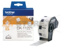 Самоклеящиеся бумажные этикетки Brother квадратные белые 23х23 мм (1000 шт.)