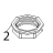 Wall bushing nut Fagor AD-120B
