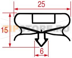 SNAP-IN GASKET 716x432 mm 