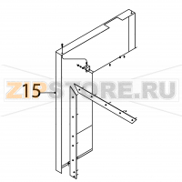 Left wash rear panel Fagor FI-2700I