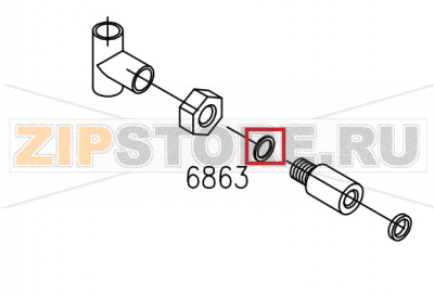 Guarnizione in Ptfe Aristarco TR 1650                  Guarnizione in Ptfe Aristarco TR 1650Запчасть на сборочном чертеже под номером: 6368Название запчасти Aristarco на итальянском языке: Guarnizione in Ptfe Aristarco TR 1650