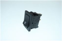 SWITCH 1-POLE BLACK VENT MOLVEN