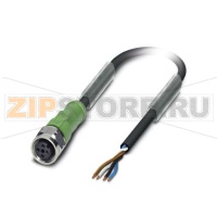 Кабель для датчика / исполнительного элемента Phoenix Contact SAC-4P-10,0-PUR/M12FS VA
