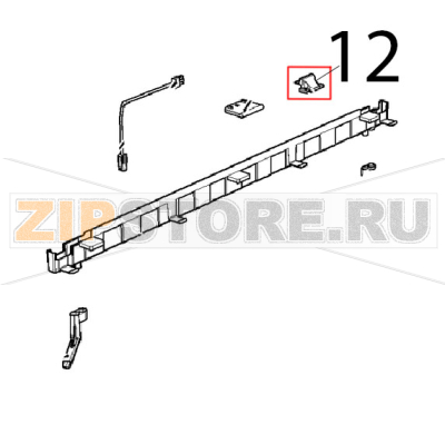 Supporto vetro SUP-INF Unox XBC 615EG Supporto vetro SUP-INF Unox XBC 615EGЗапчасть на деталировке под номером: 12