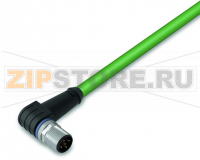 Кабель ETHERNET; 4-пол.; Вилка M12, прямой угол; Длина: 20 м Wago 756-1202/060-200