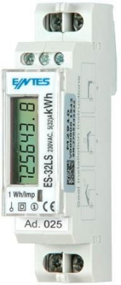 Счетчик электроэнергии, от 0.02 до 32 A, цифровой, MID, 1 шт Entes ES-32LS-MID 