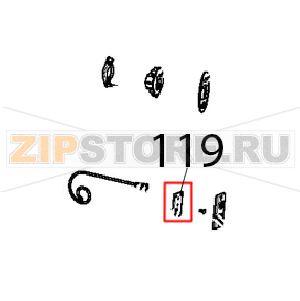 Controstaffa zincata porta C.T. Unox XBC 615EG Controstaffa zincata porta C.T. Unox XBC 615EGЗапчасть на деталировке под номером: 119