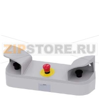 ДВУРУЧНЫЙ ПОСТ УПРАВЛЕНИЯ, 22MM, С КРУГЛЫМИ ВЫРЕЗАМИ, МАТЕРИАЛ КОРПУСА - ПЛАСТИК, КРЫШКА КОРПУСА - СЕРАЯ, 3 КОМАНДНЫХ ТОЧКИ, МЕТАЛЛ ПЛАСТИК, 8 ДОПОЛНИТЕЛЬНЫХ ОТВЕРСТИЙ 22 MM ДЛЯ УСТРОЙСТВ ПОДАЧИ КОМАНД, 2 ГРИБОВИДНЫЕ КНОПКИ ЧЕРНЫЕ 40MM, 2 X 1НО+1НЗ, ВИНТО