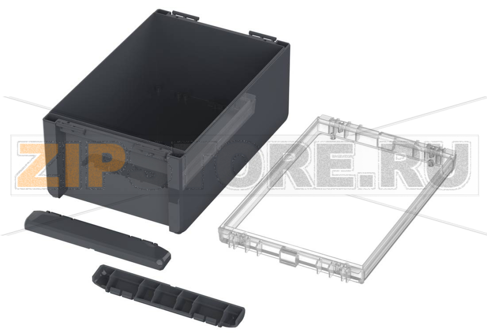 Корпус, 271x170x120 мм, поликарбонат UL 94 V0, прозрачная крышка Bopla B 261712 PC-V0-G 7024 