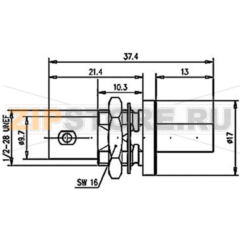 Разъем BNC, 50 Ом, 1 шт Telegärtner J01001A0056 