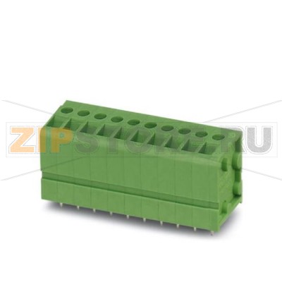 Клеммы для печатного монтажа Phoenix Contact FRONT 2,5-V/SA10/ 4 Номинальный ток: 24 А, Номинальное напряжение: 400 В, Размер шага: 5 мм, Полюсов: 4, Тип подключения: Винтовые зажимы, Монтаж: пайка, Направление подключения, проводник / печатная плата: 90 °, Цвет: зеленый, Возможна установка в ряд модулей с различным количеством полюсов (контактов)!.Минимальный заказ: 10 шт.Упаковка: 10 шт.