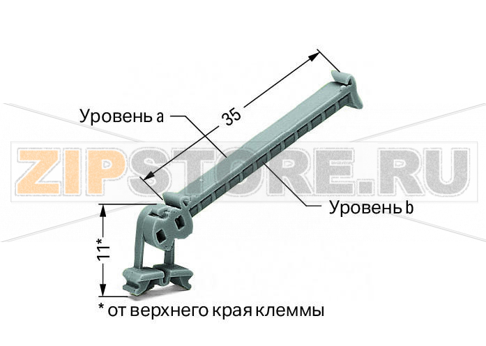 Держатель групповой маркировки; серые Wago 249-105 